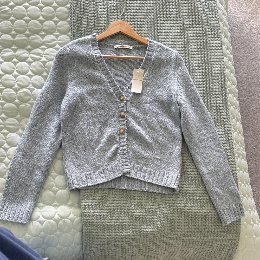 Abercrombie & Fitch Light Blue Cardigan NWT Sz: S